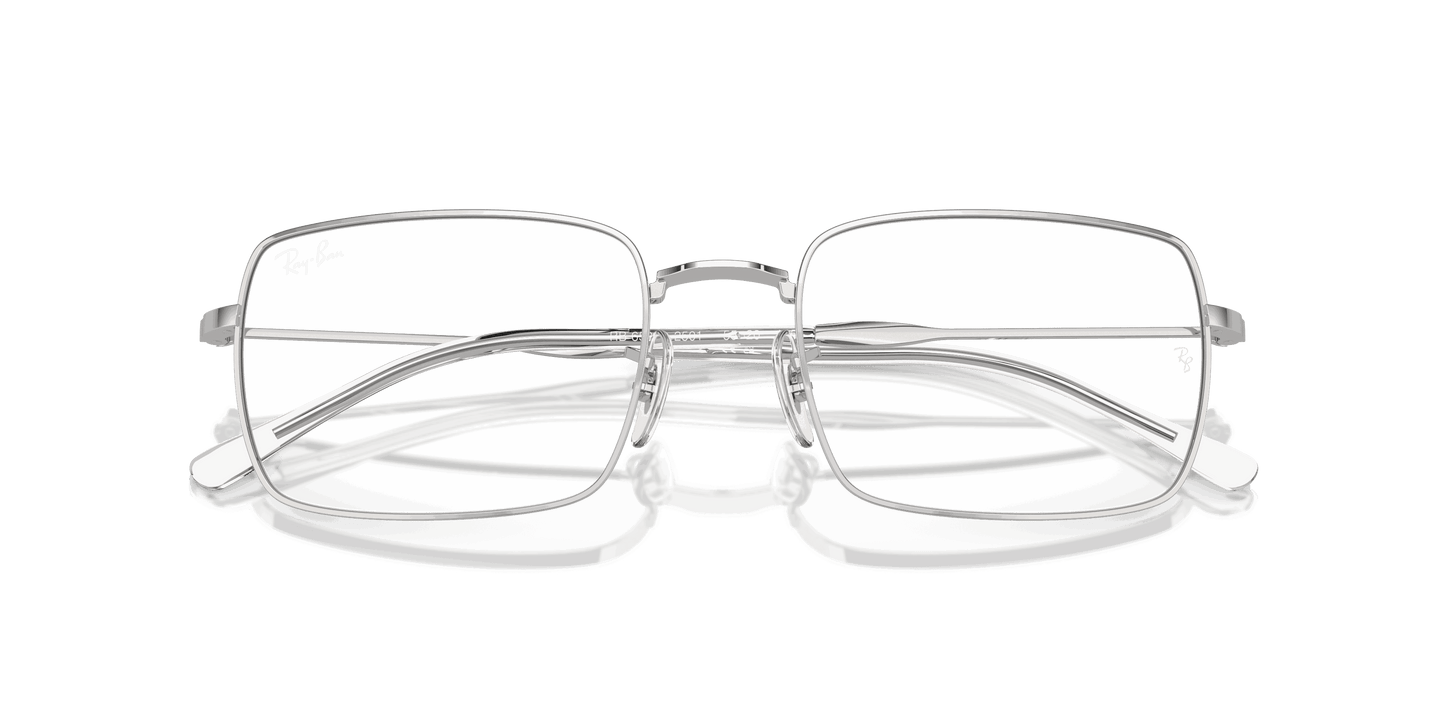 [Clear Lenses, Polished Silver Frame]