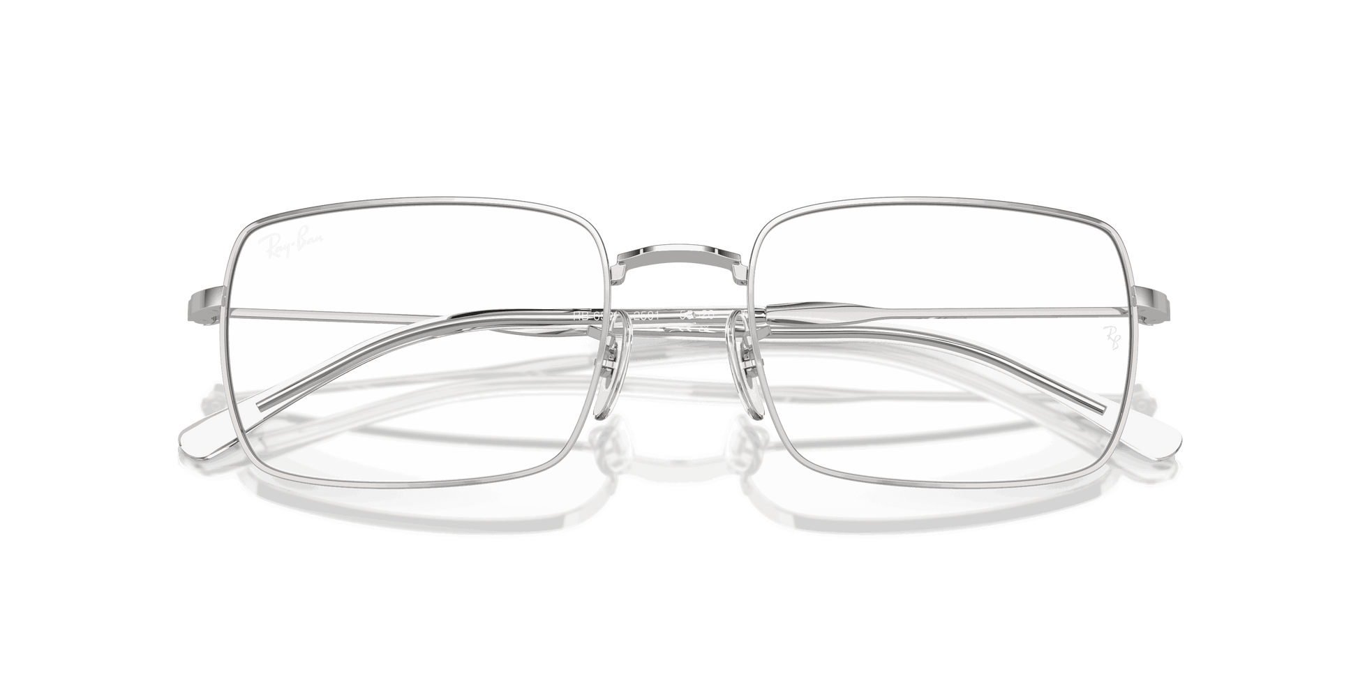 [Clear Lenses, Polished Silver Frame]