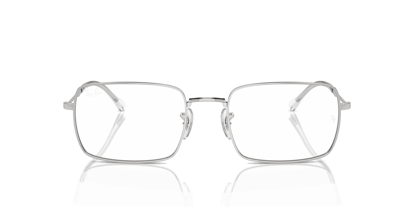 [Clear Lenses, Polished Silver Frame]