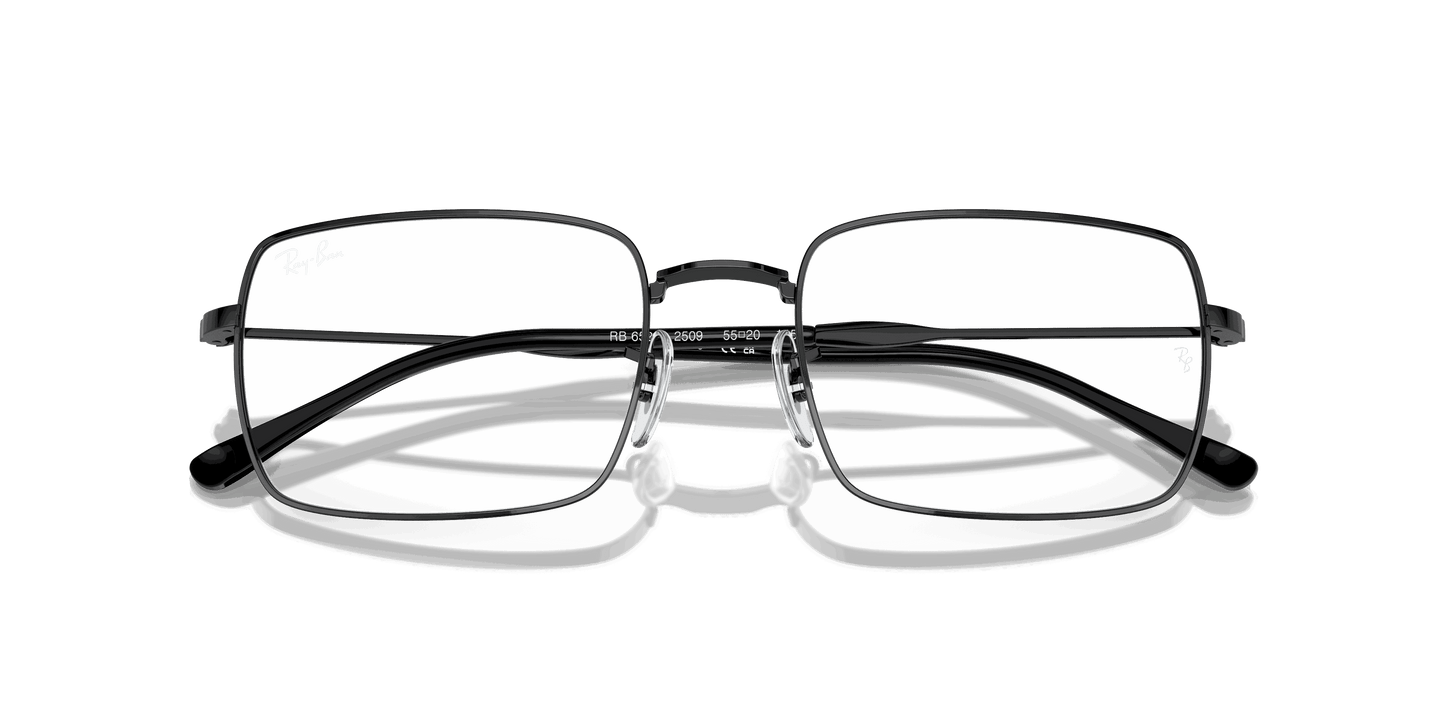 [Clear Lenses, Polished Black Frame]