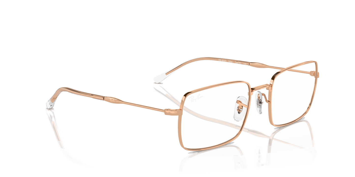 [Clear Lenses, Polished Rose Gold Frame]