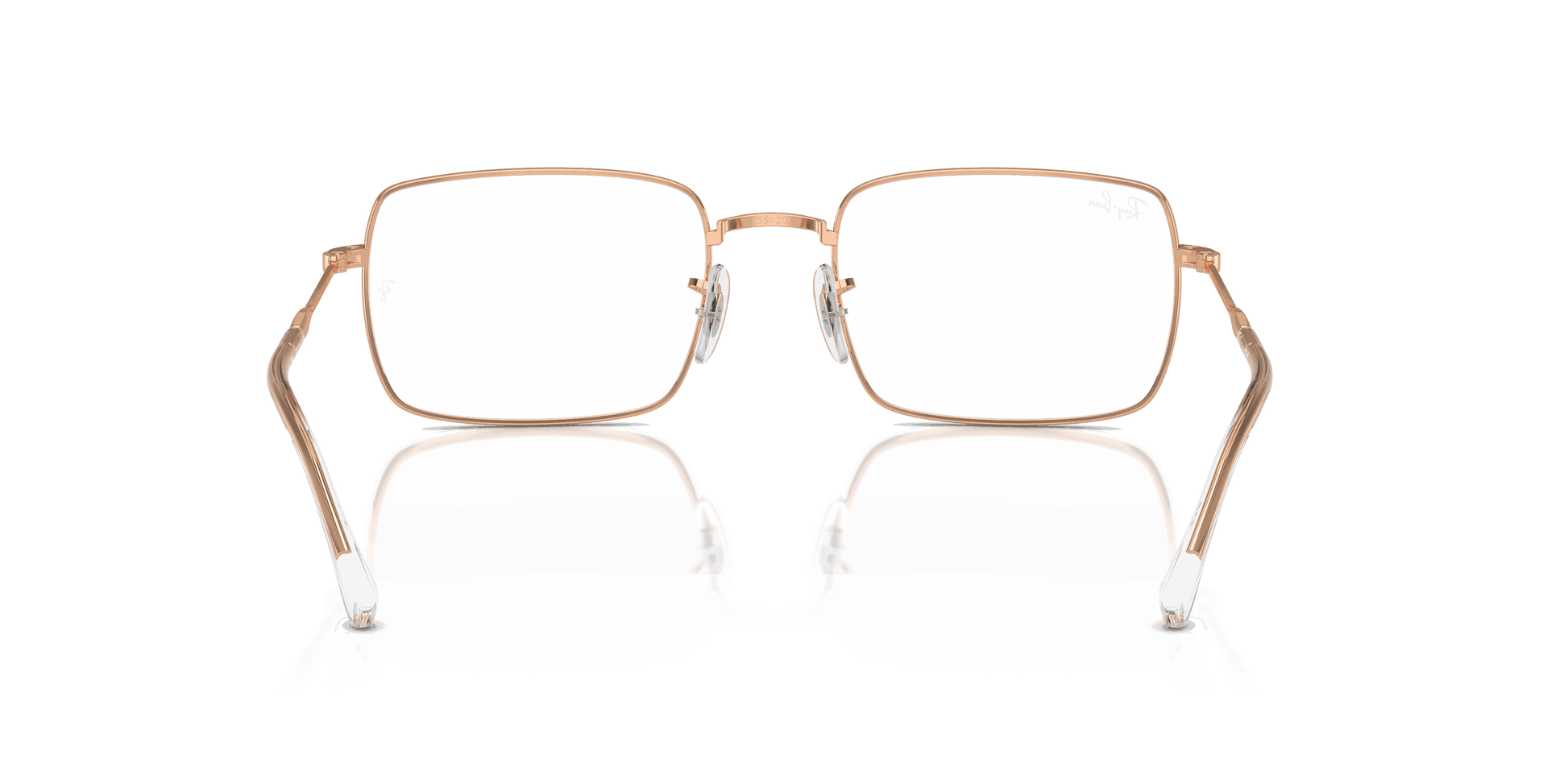 [Clear Lenses, Polished Rose Gold Frame]