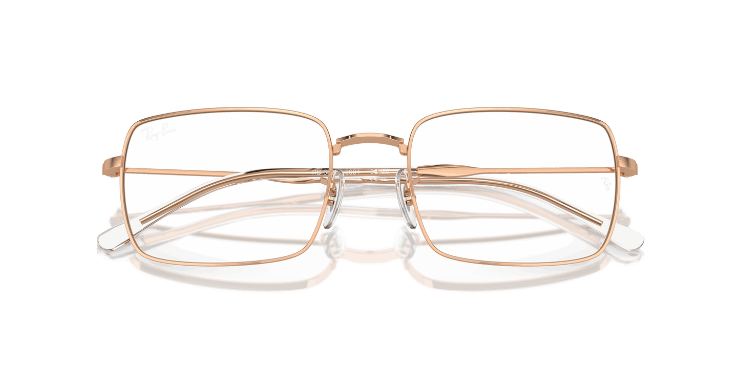 [Clear Lenses, Polished Rose Gold Frame]