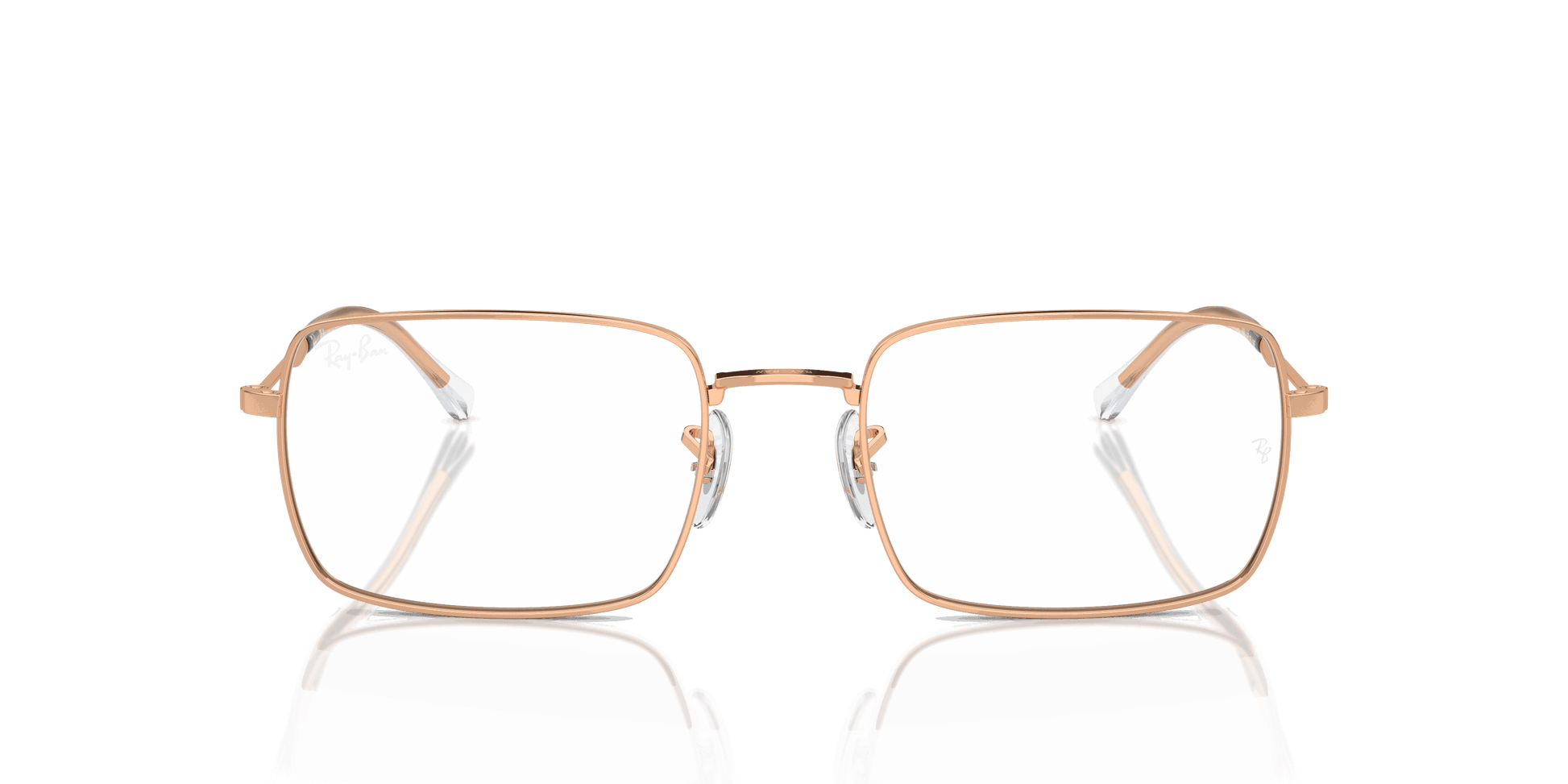 [Clear Lenses, Polished Rose Gold Frame]