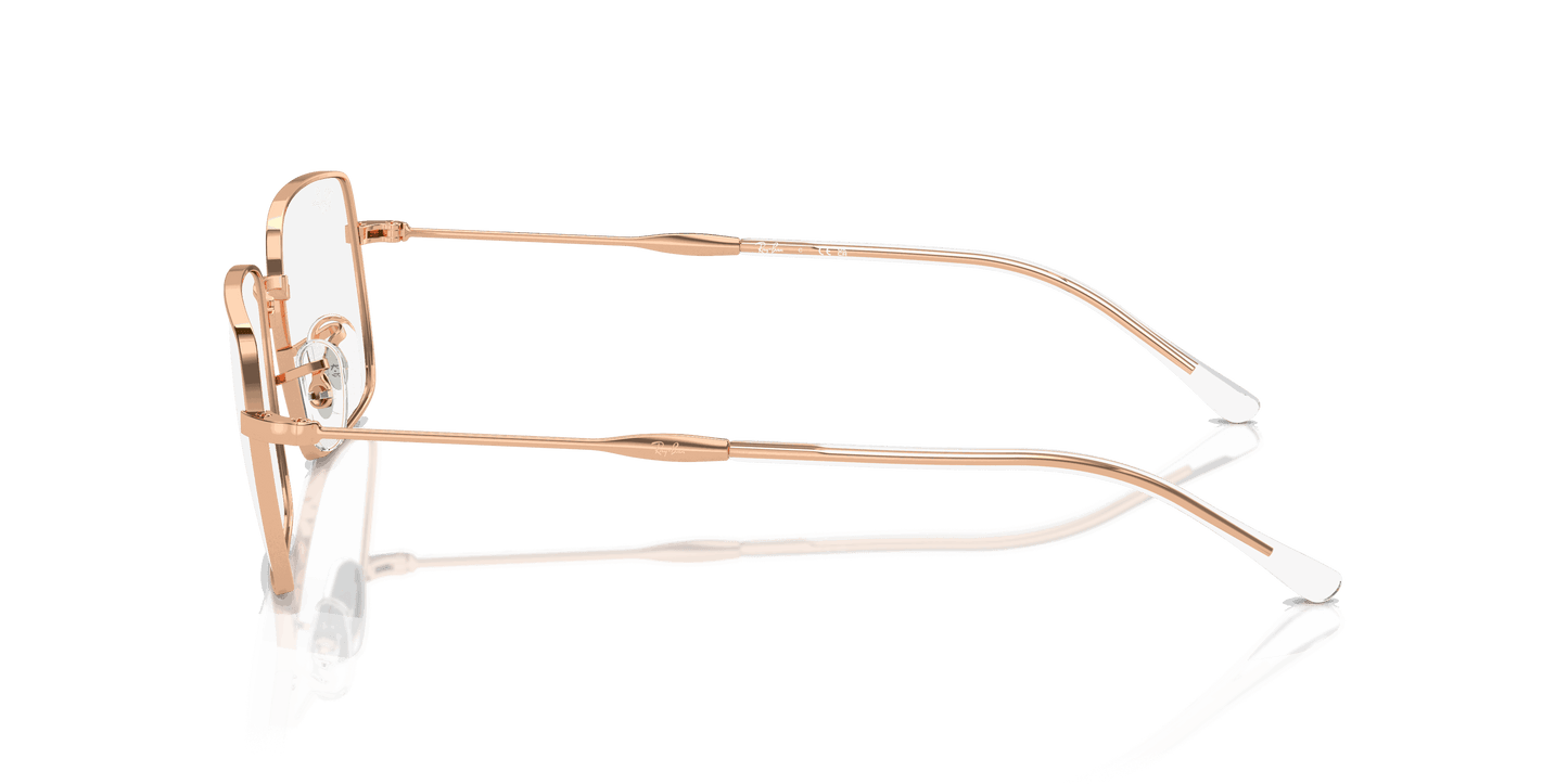 [Clear Lenses, Polished Rose Gold Frame]
