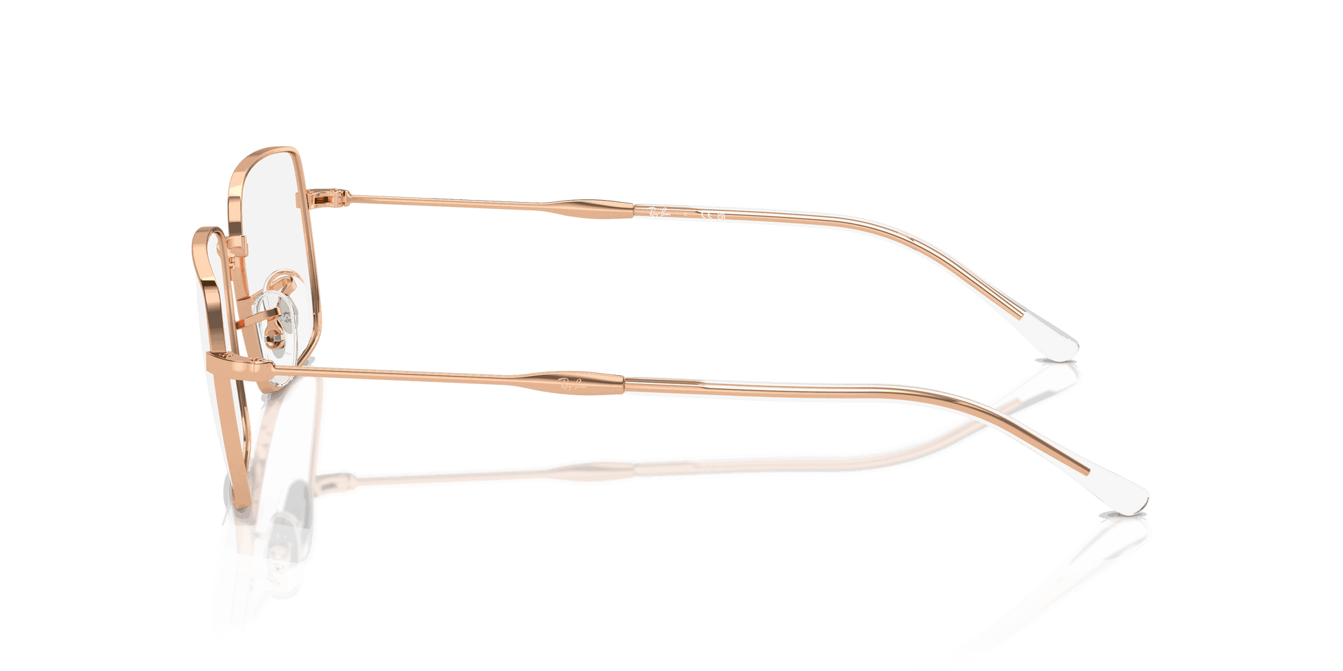 [Clear Lenses, Polished Rose Gold Frame]