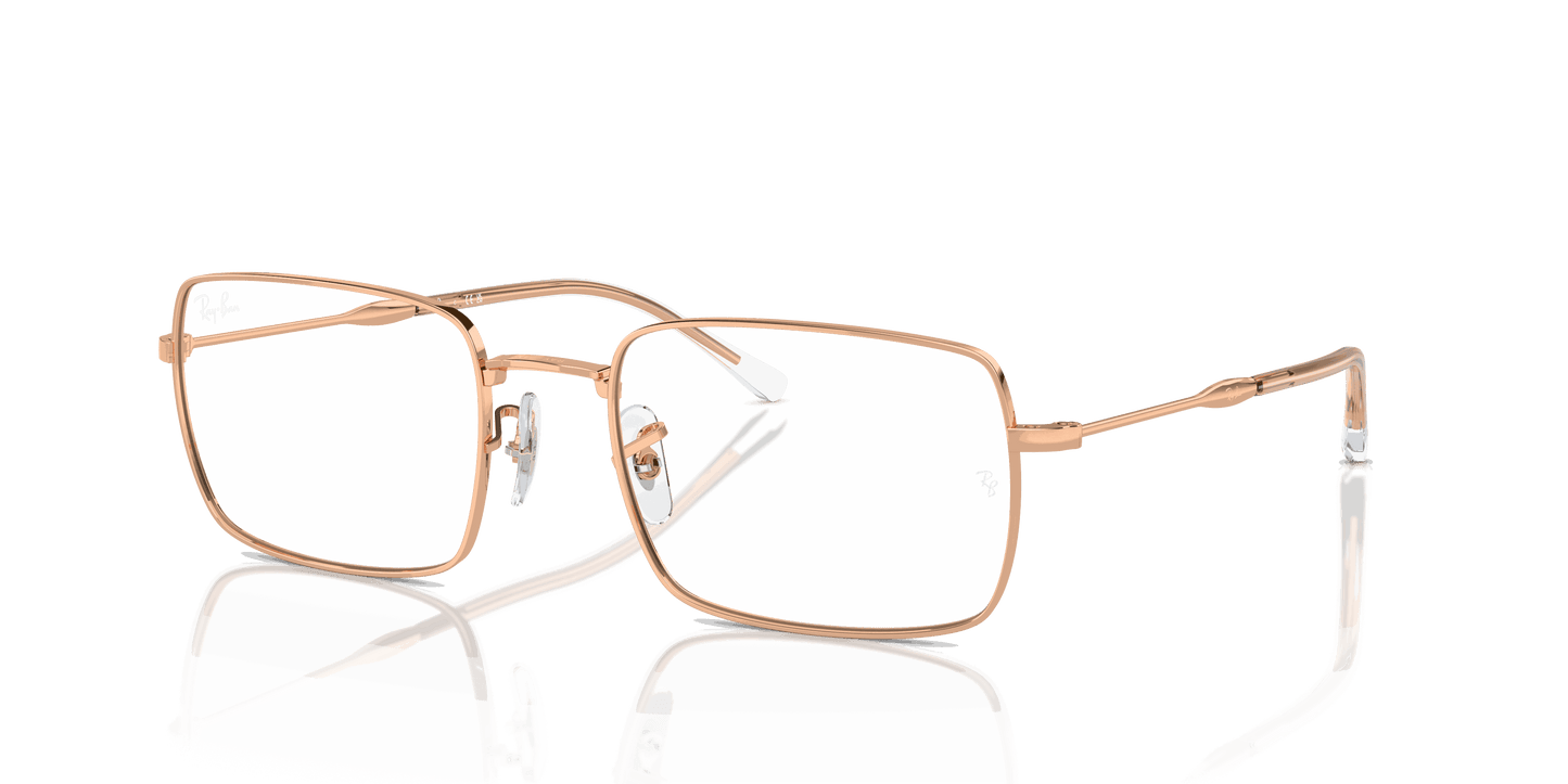 [Clear Lenses, Polished Rose Gold Frame]