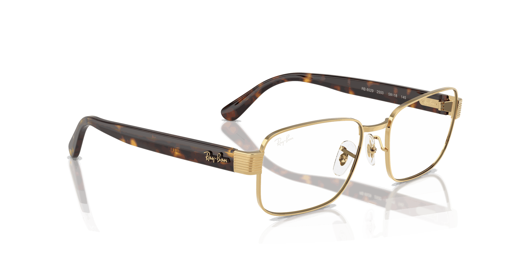 [Clear Lenses, Polished Arista Gold Frame]