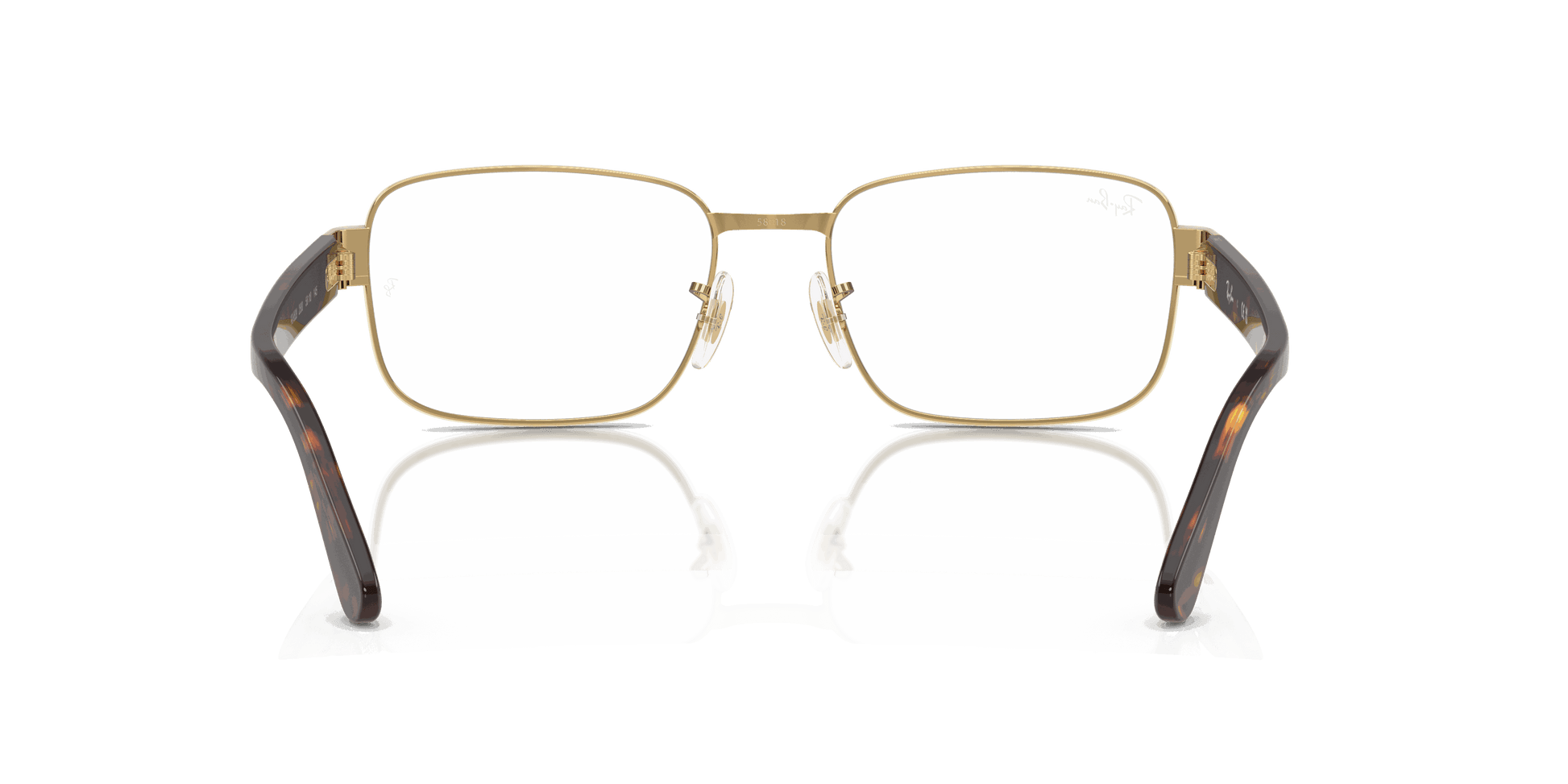 [Clear Lenses, Polished Arista Gold Frame]