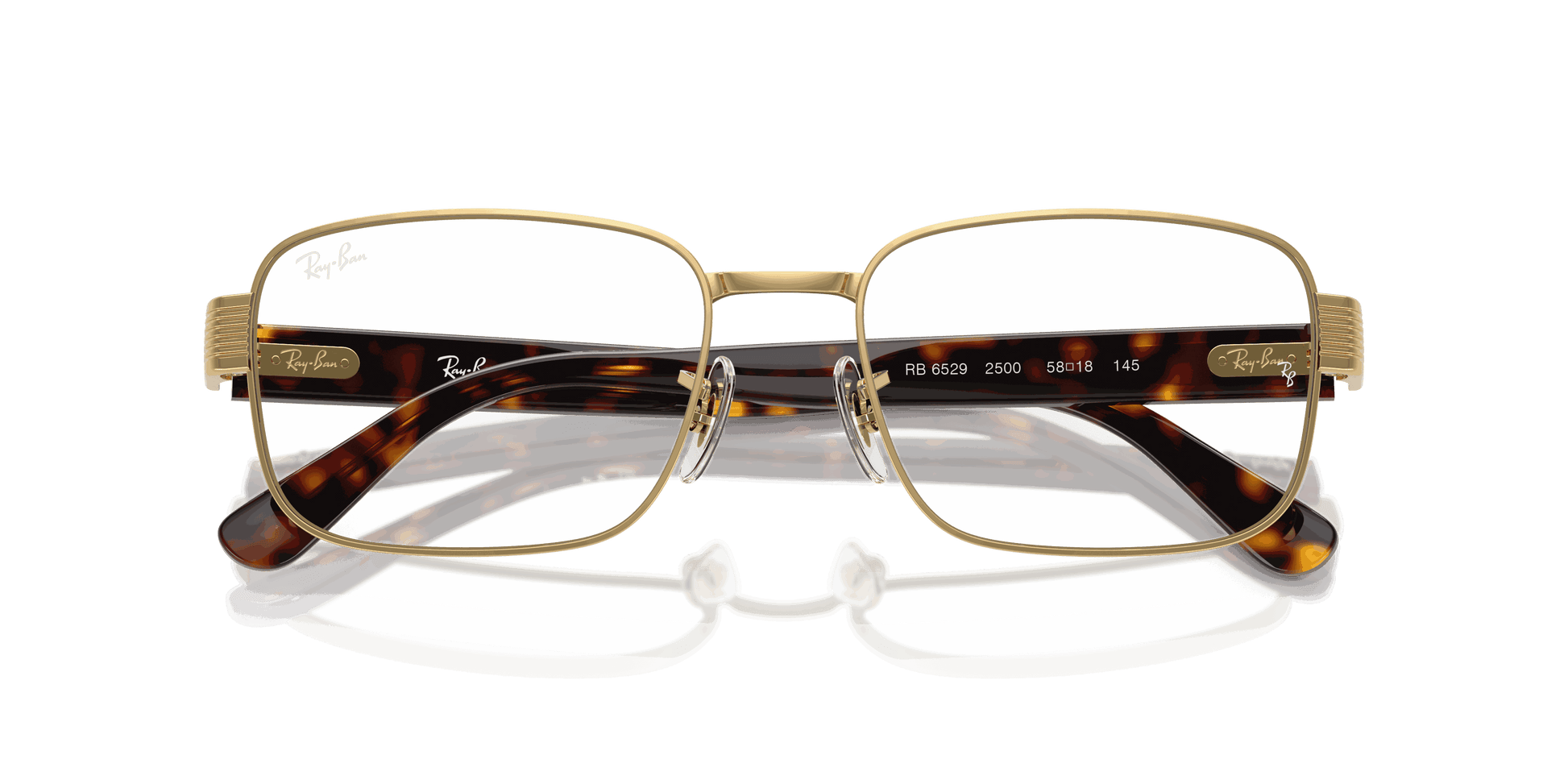 [Clear Lenses, Polished Arista Gold Frame]