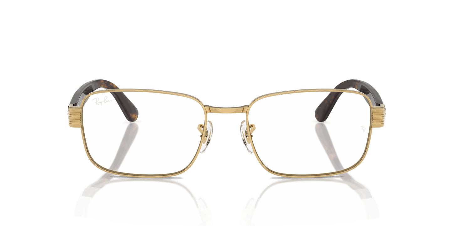 [Clear Lenses, Polished Arista Gold Frame]