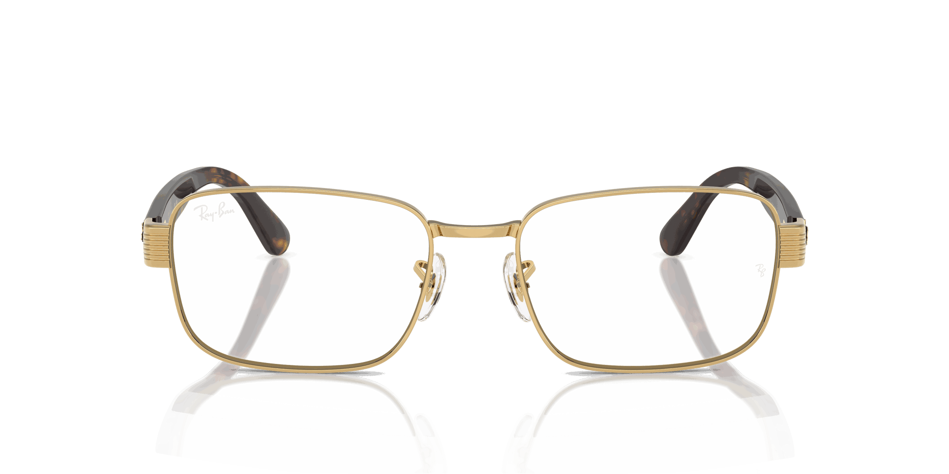 [Clear Lenses, Polished Arista Gold Frame]