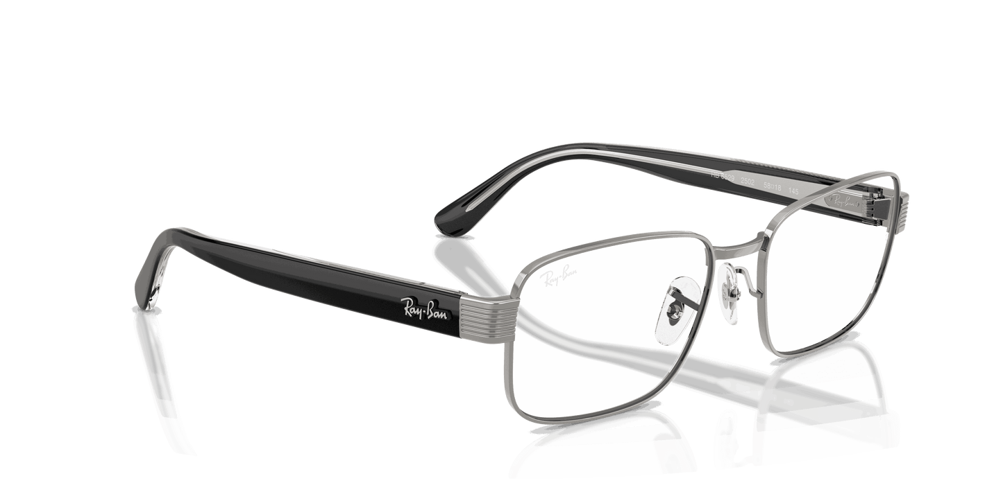 [Clear Lenses, Polished Gunmetal Frame]