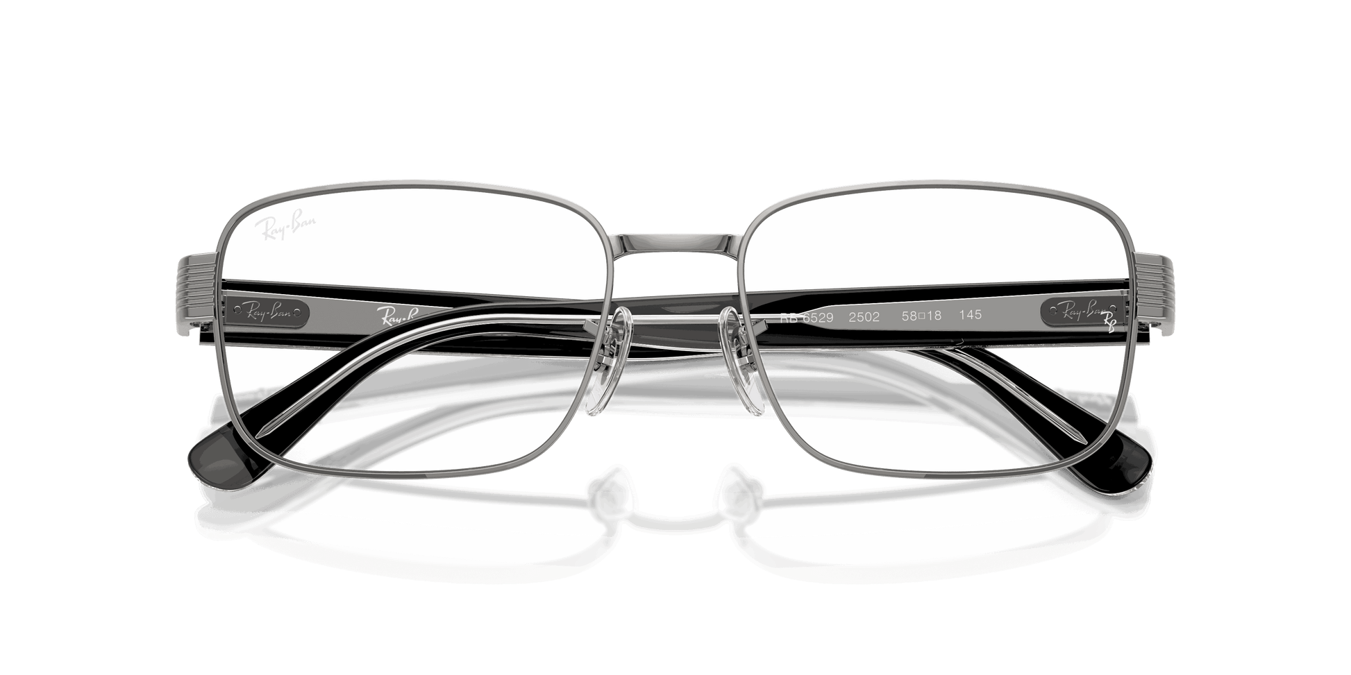 [Clear Lenses, Polished Gunmetal Frame]