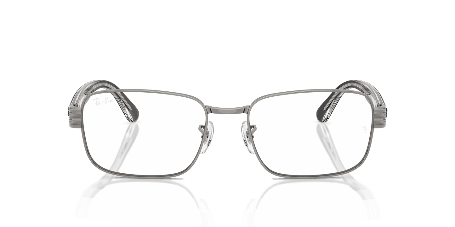[Clear Lenses, Polished Gunmetal Frame]