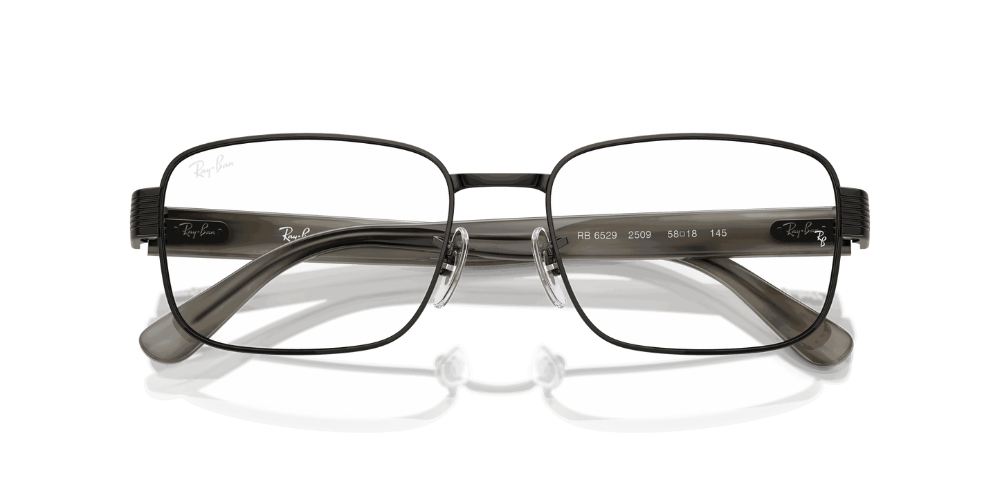 [Clear Lenses, Polished Black Frame]