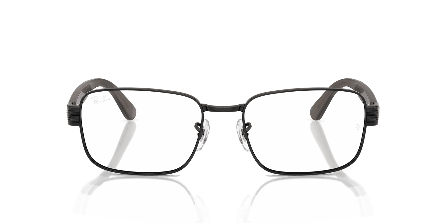 [Clear Lenses, Polished Black Frame]