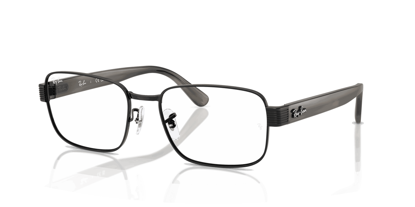 [Clear Lenses, Polished Black Frame]