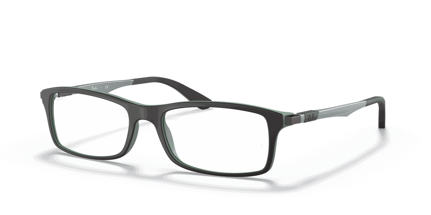 [Clear Lenses, Matte Black On Green Frame]