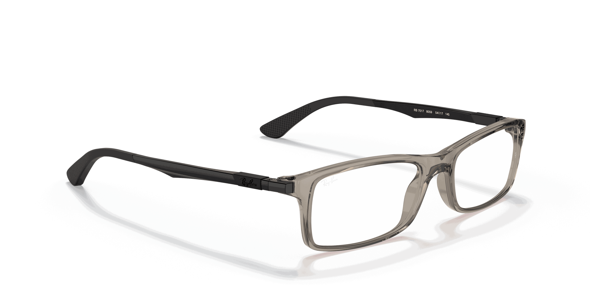[Clear Lenses, Polished Trasparent Grey Frame]