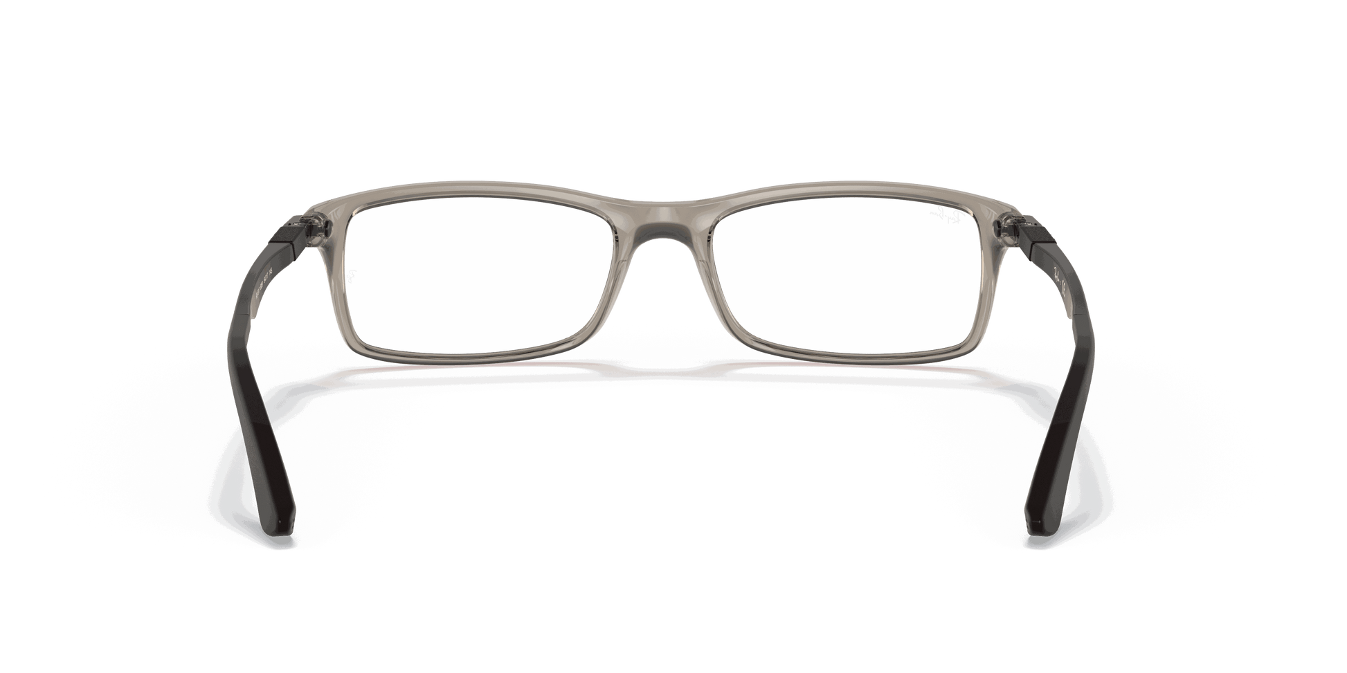 [Clear Lenses, Polished Trasparent Grey Frame]