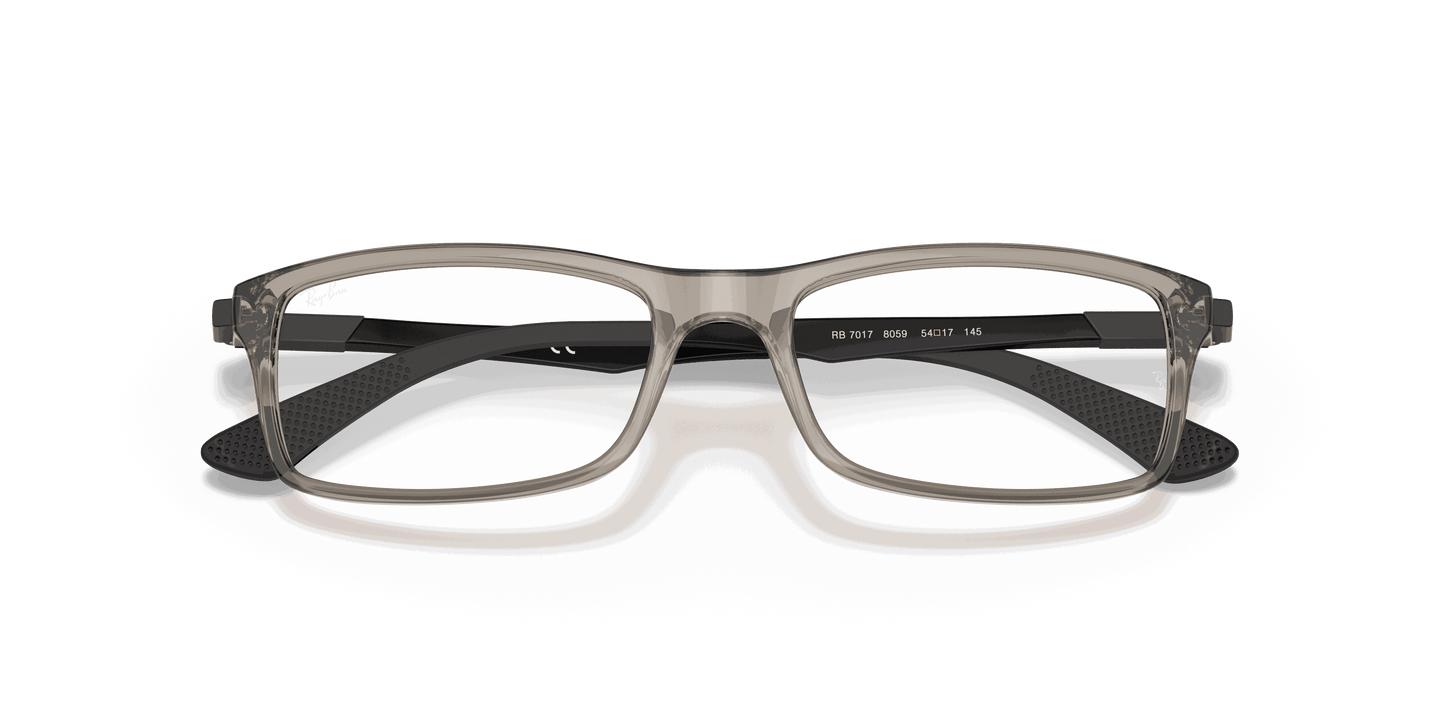 [Clear Lenses, Polished Trasparent Grey Frame]