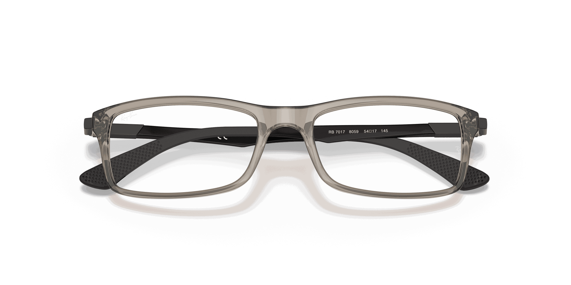 [Clear Lenses, Polished Trasparent Grey Frame]