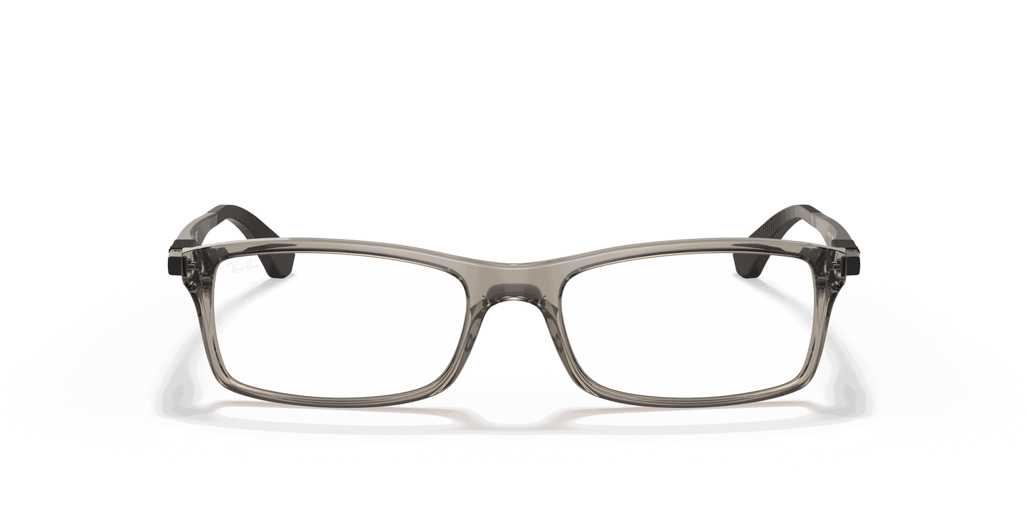 [Clear Lenses, Polished Trasparent Grey Frame]