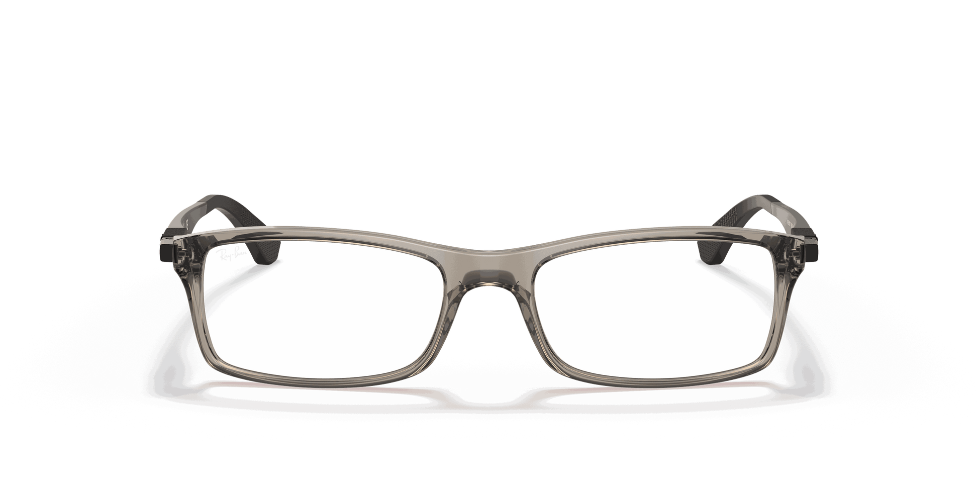 [Clear Lenses, Polished Trasparent Grey Frame]
