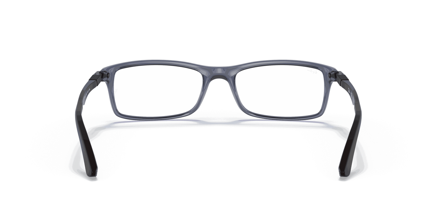 [Clear Lenses, Polished Transparent Blue Frame]