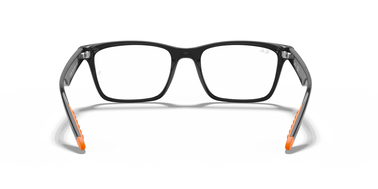 [Clear Lenses, Polished Black Frame]