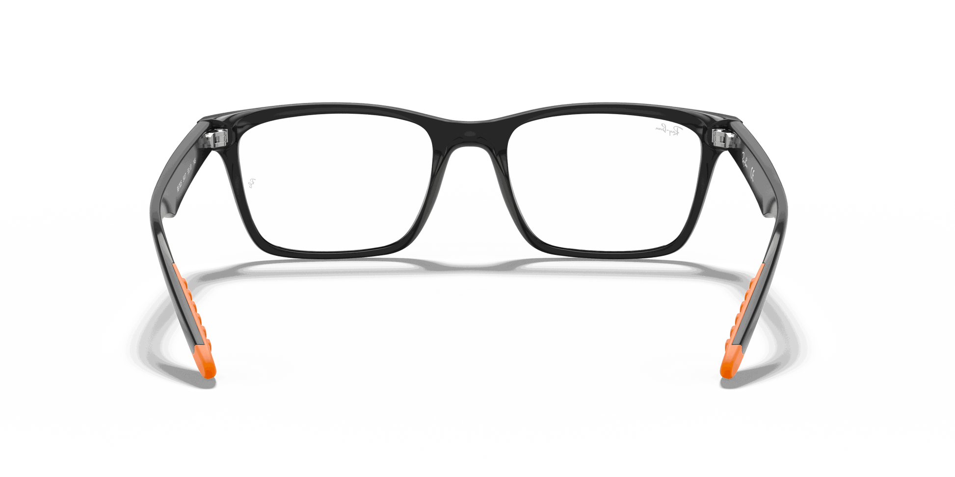 [Clear Lenses, Polished Black Frame]