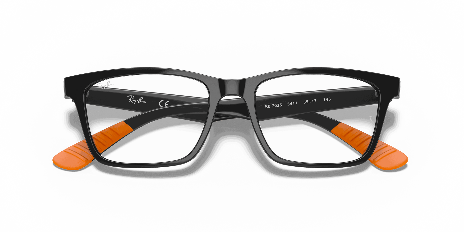 [Clear Lenses, Polished Black Frame]