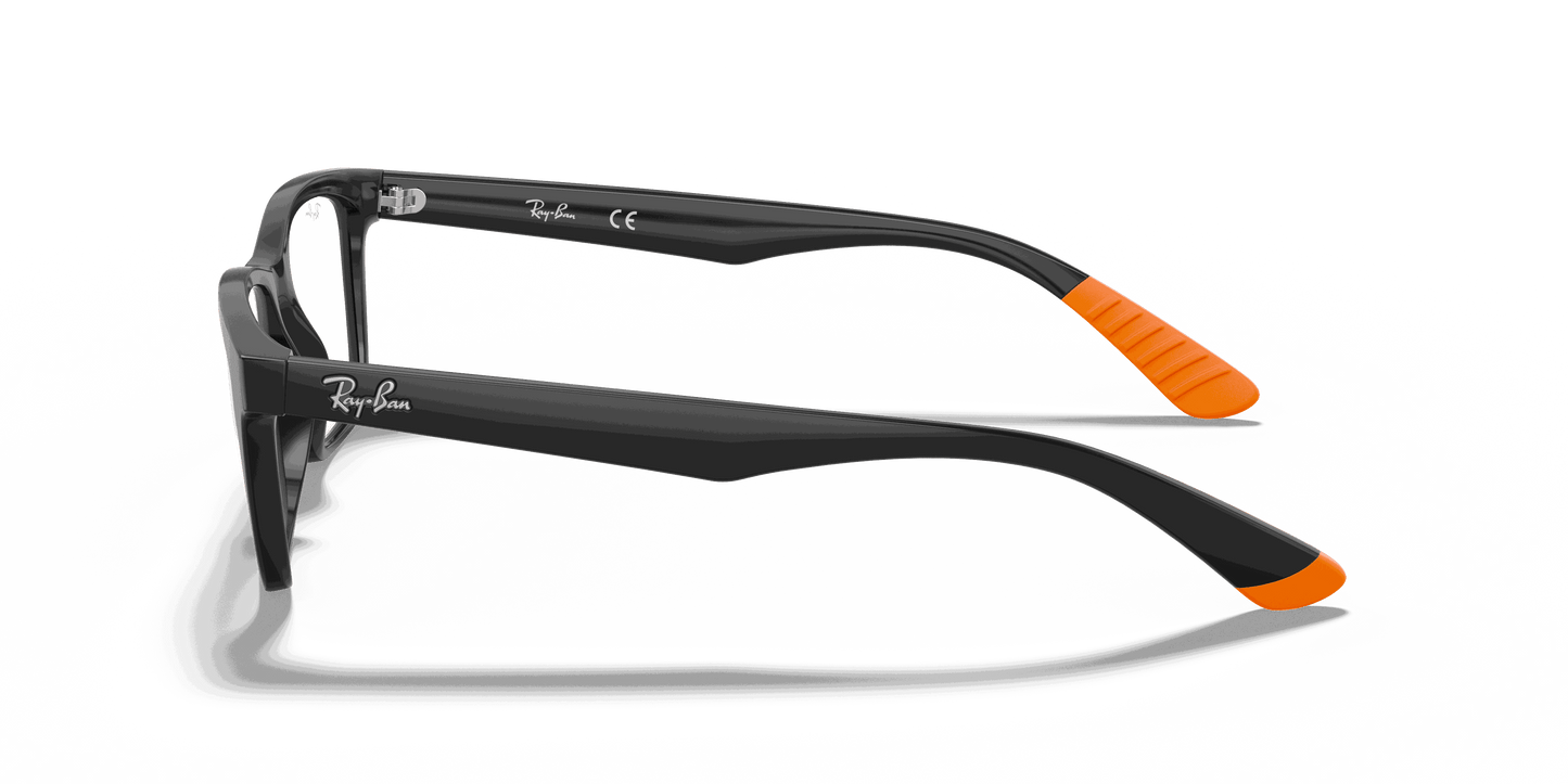 [Clear Lenses, Polished Black Frame]