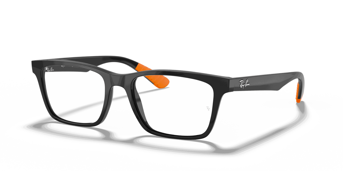[Clear Lenses, Polished Black Frame]