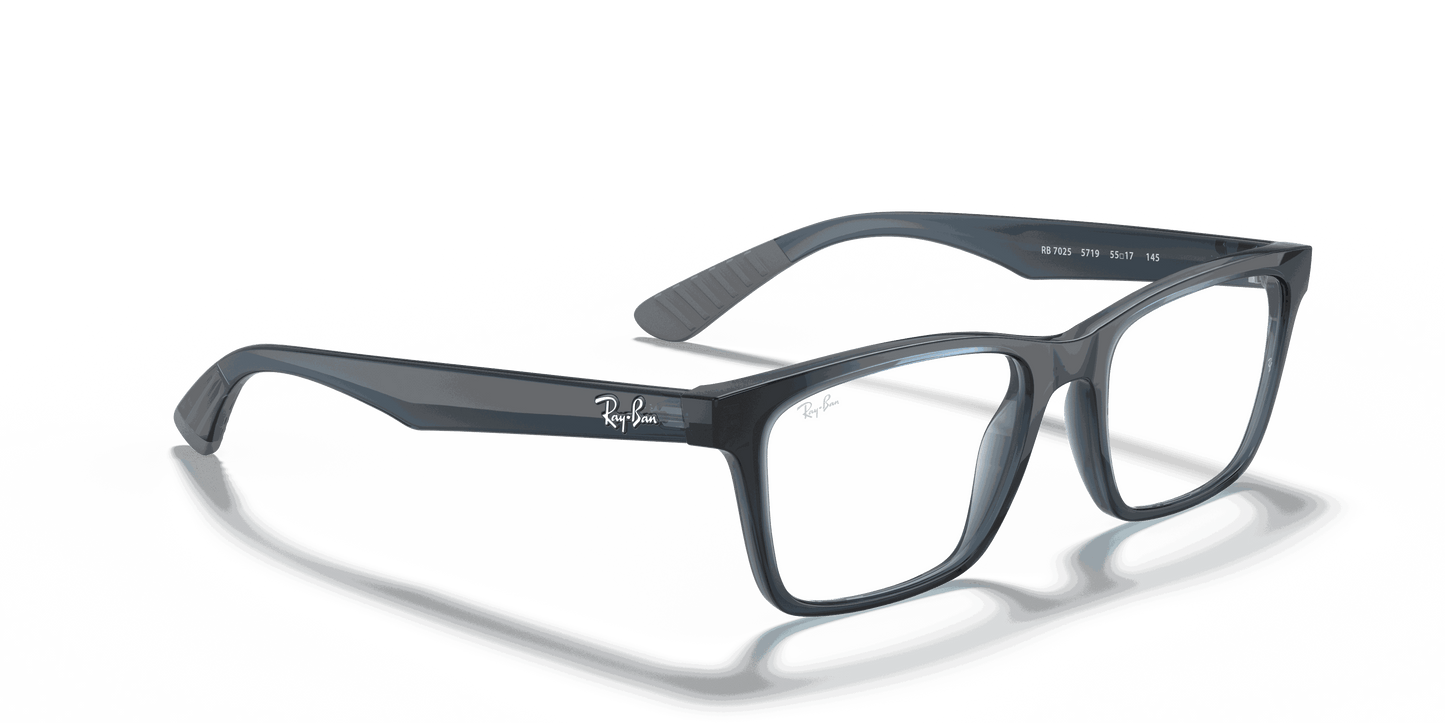 [Clear Lenses, Polished Blue Frame]