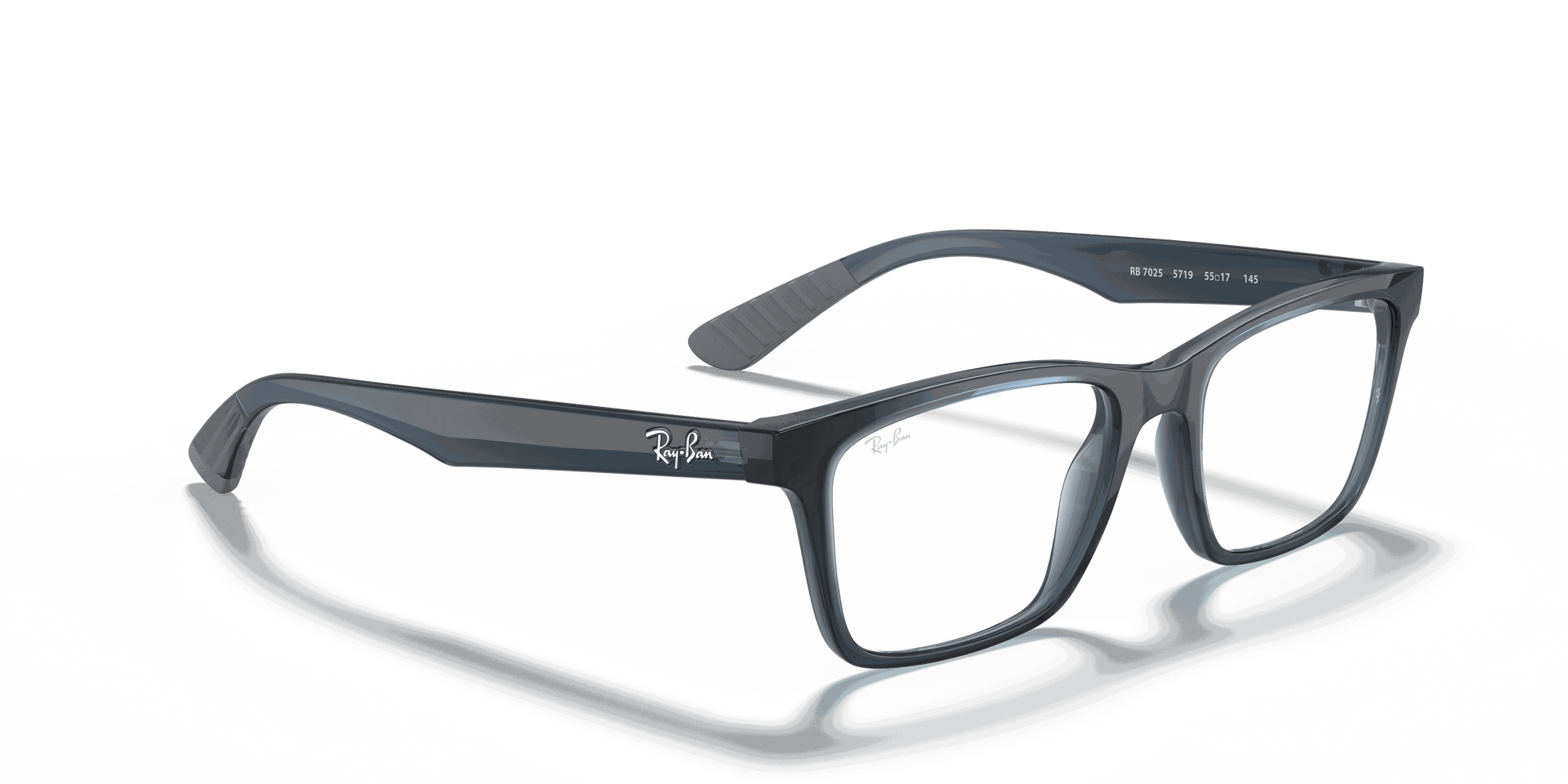 [Clear Lenses, Polished Blue Frame]