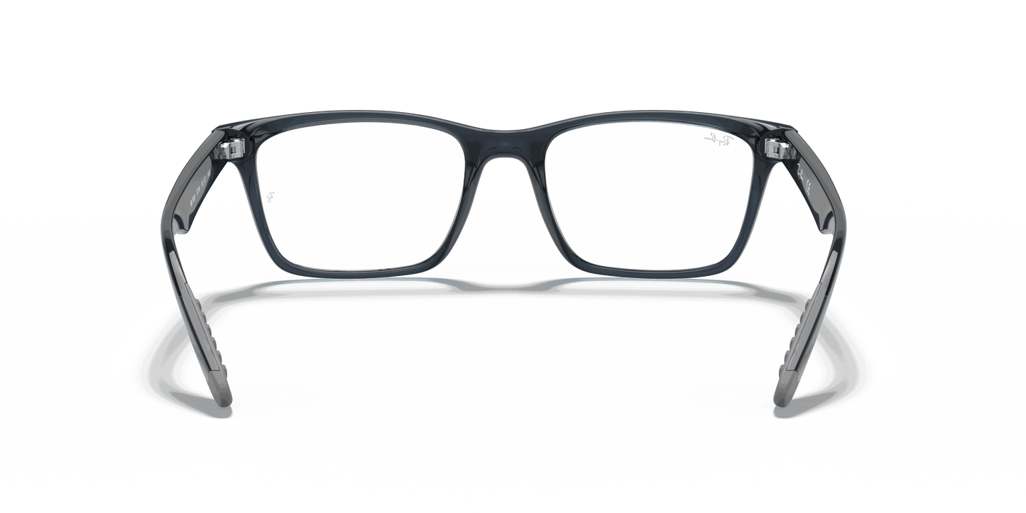 [Clear Lenses, Polished Blue Frame]