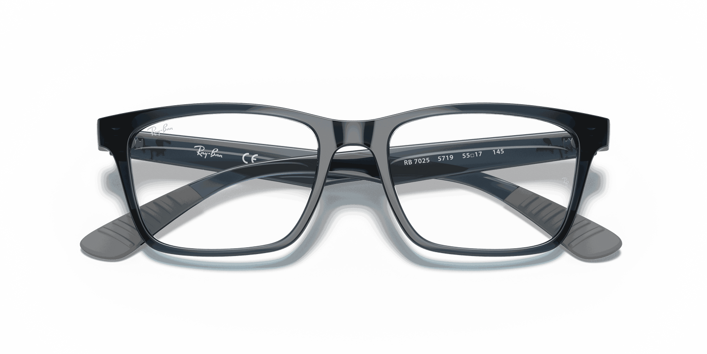 [Clear Lenses, Polished Blue Frame]
