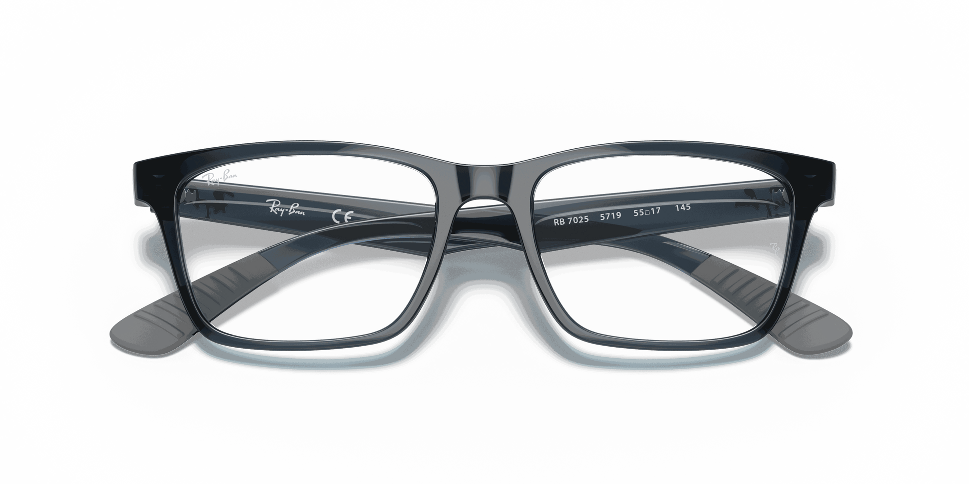 [Clear Lenses, Polished Blue Frame]