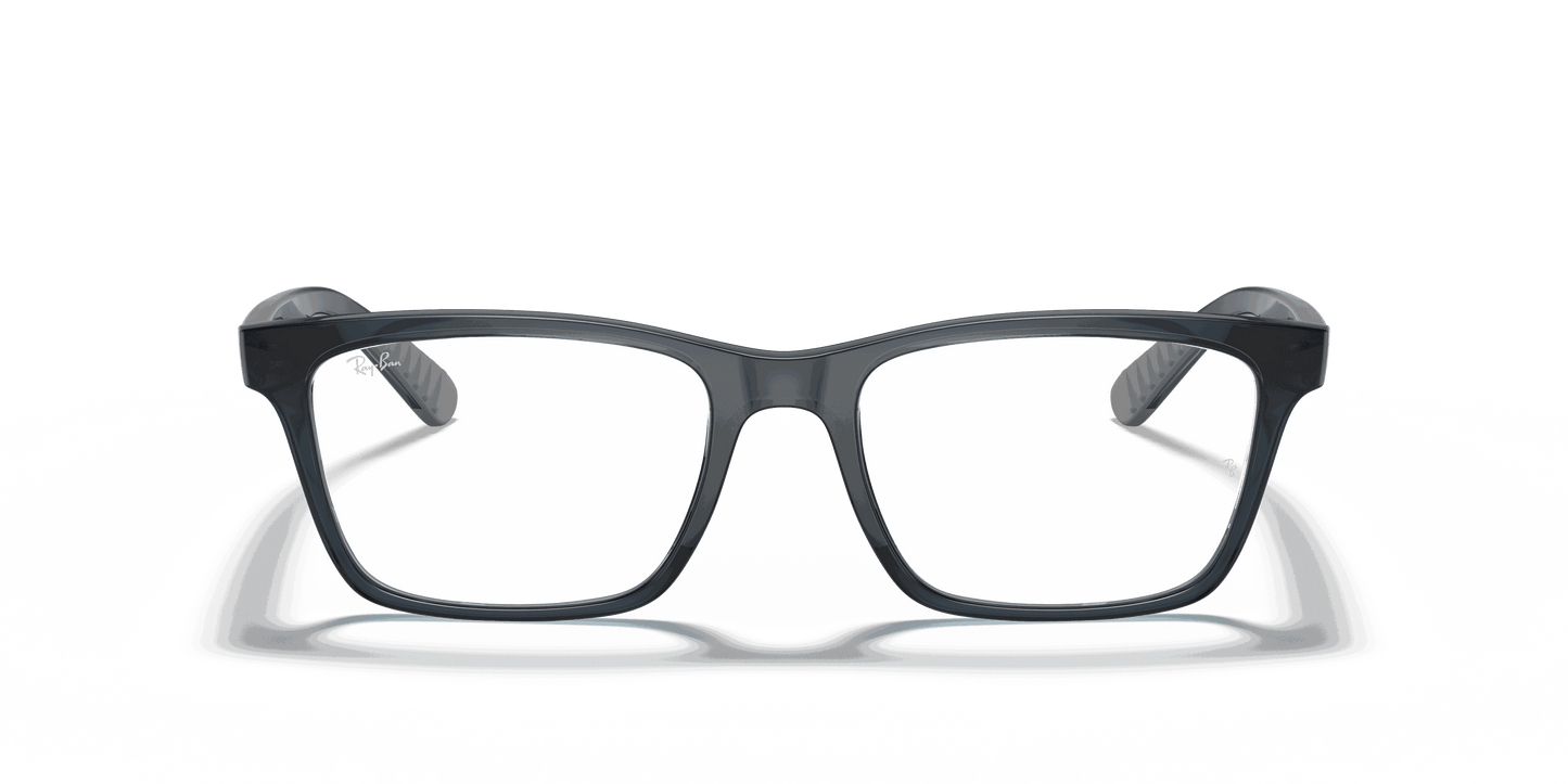 [Clear Lenses, Polished Blue Frame]