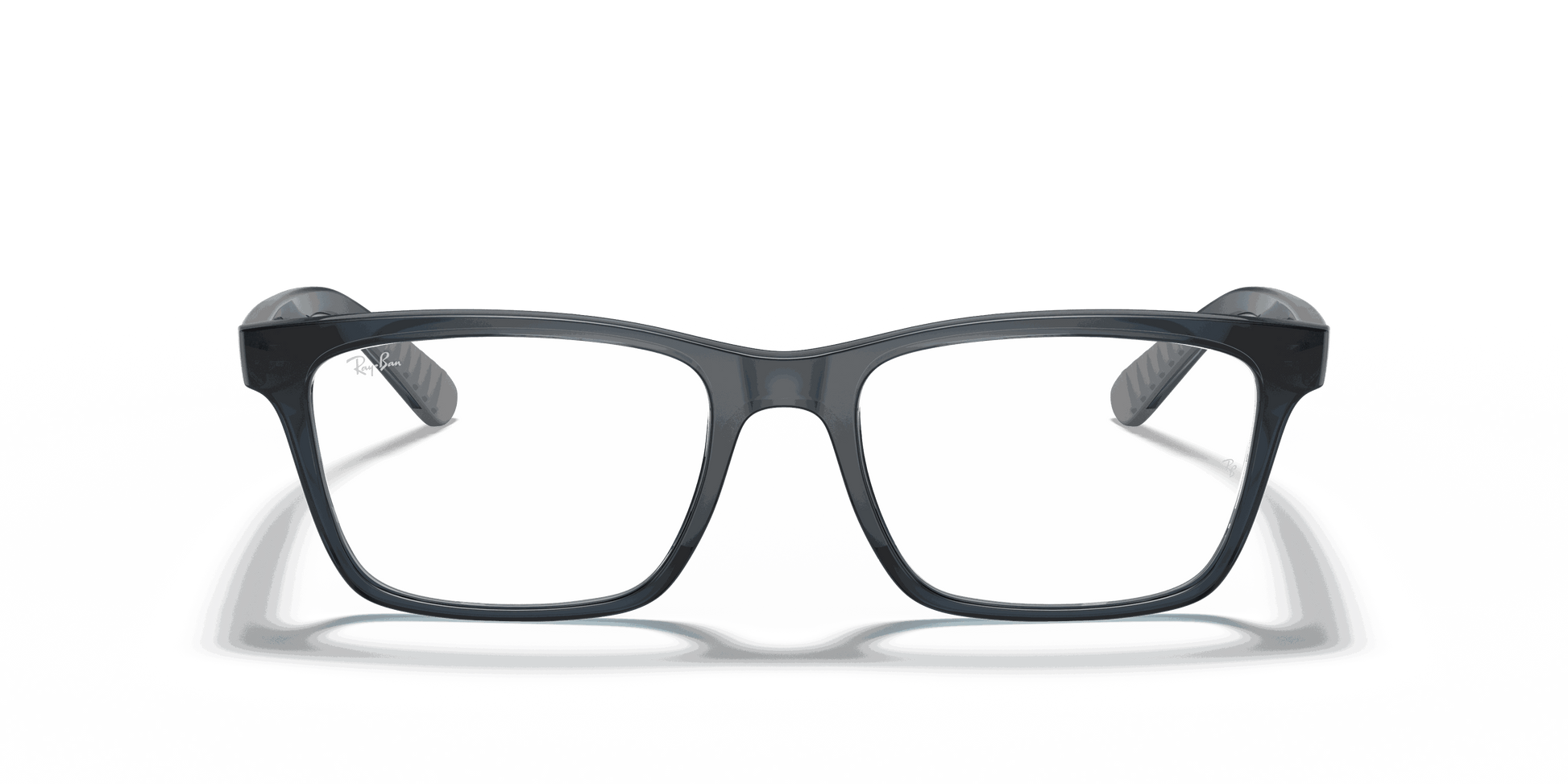 [Clear Lenses, Polished Blue Frame]