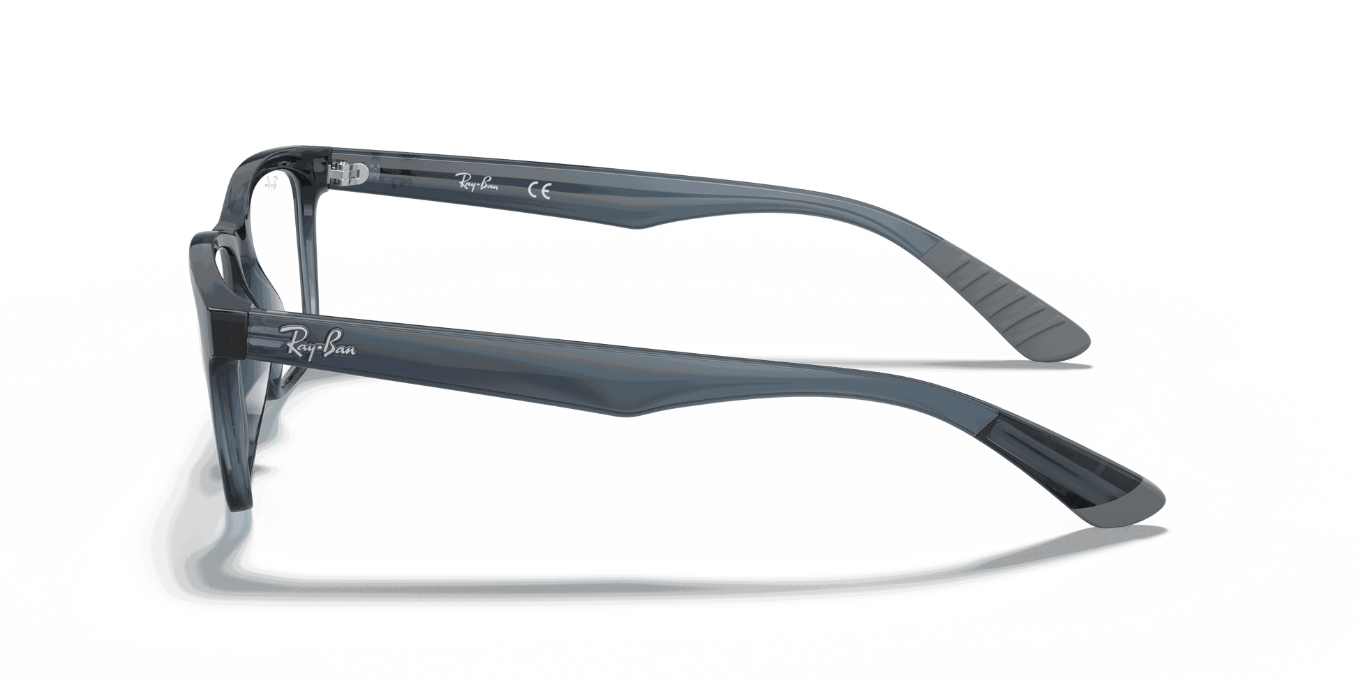 [Clear Lenses, Polished Blue Frame]