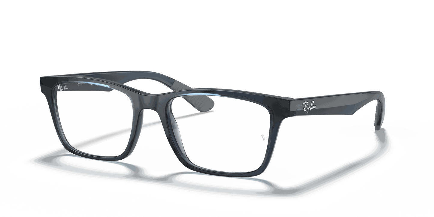 [Clear Lenses, Polished Blue Frame]
