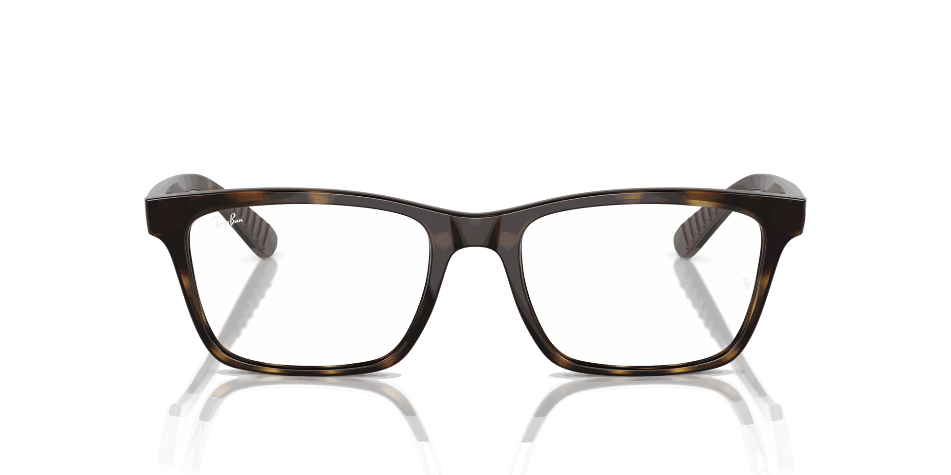 [Clear Lenses, Matte Havana Frame]