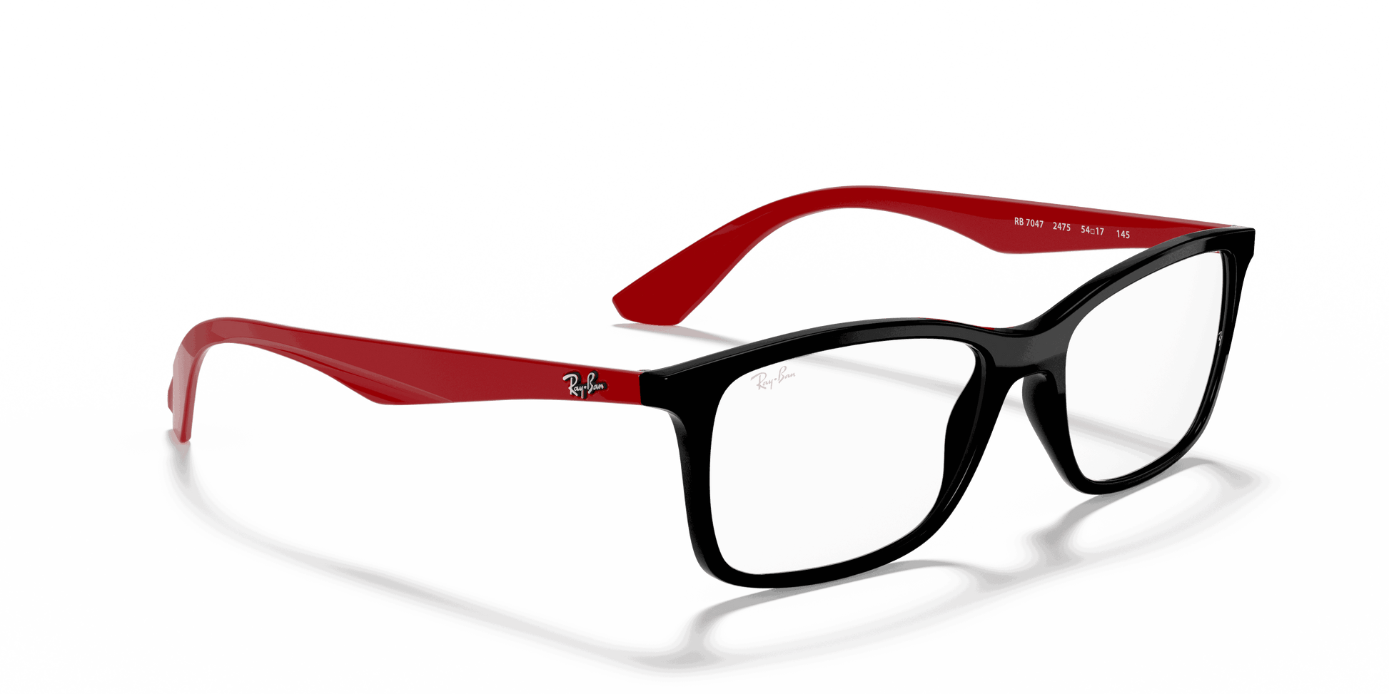 [Clear Lenses, Polished Black Frame]
