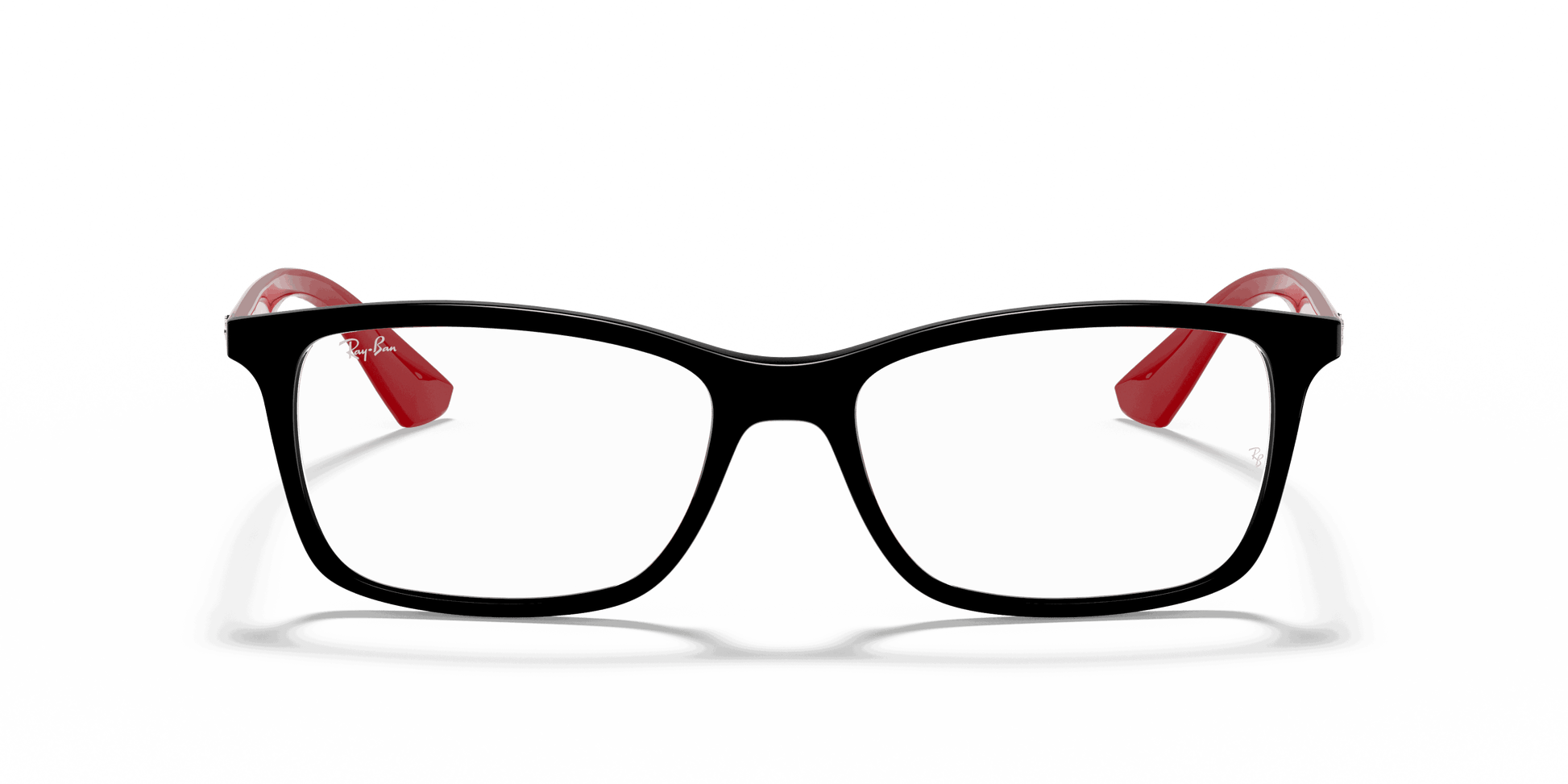 [Clear Lenses, Polished Black Frame]