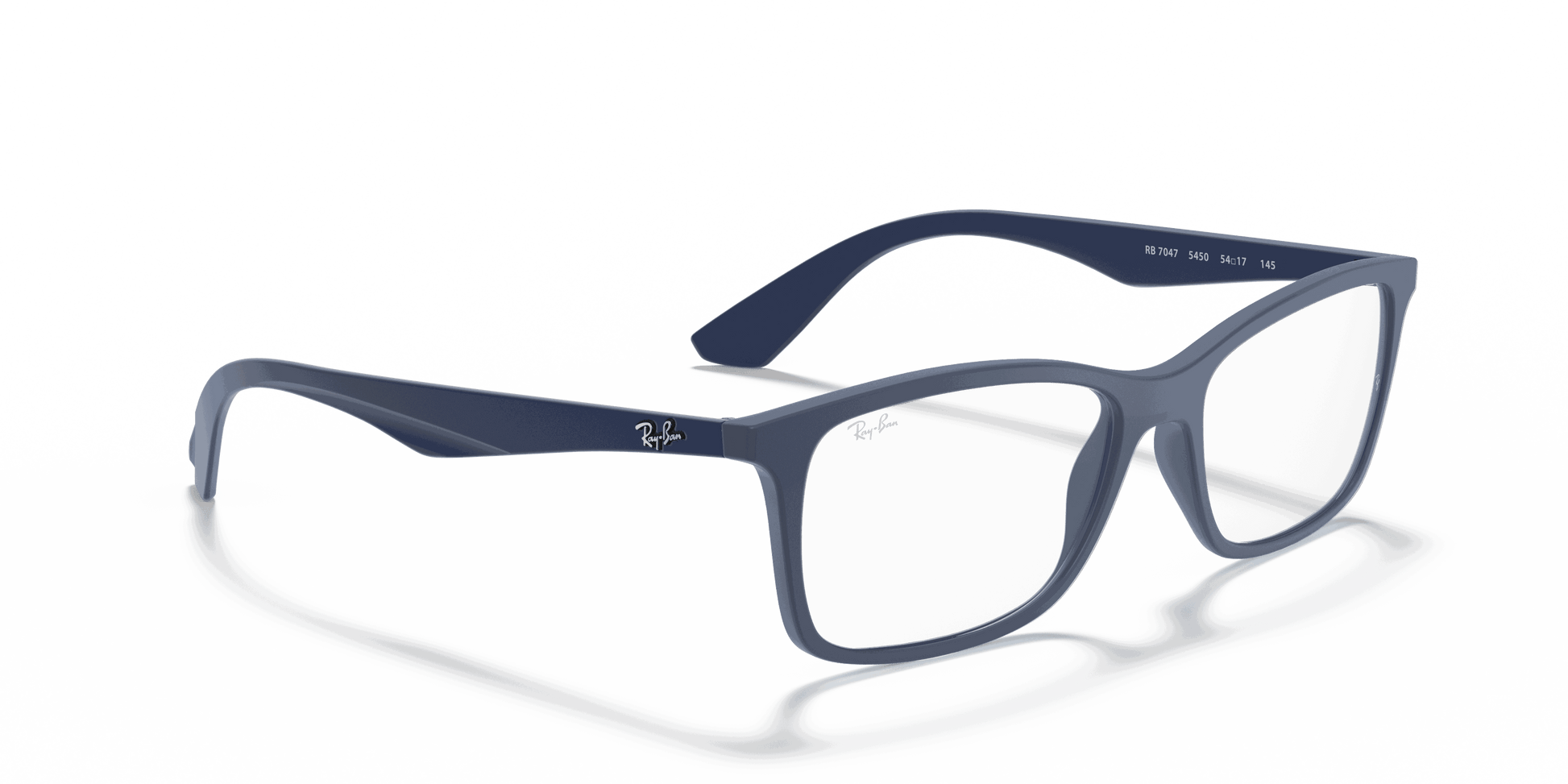 [Clear Lenses, Matte Transparent Blue Frame]