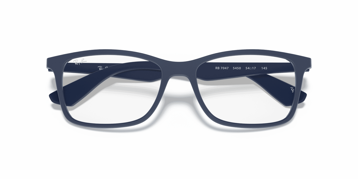 [Clear Lenses, Matte Transparent Blue Frame]