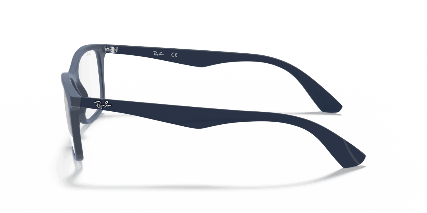 [Clear Lenses, Matte Transparent Blue Frame]